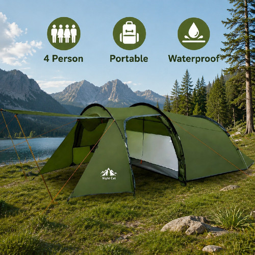 Waterproof family tent - tent, 4